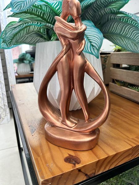 Imagem de Casal Apaixonado - DECORAÇÃO DE LUXO - Escultura Artesanal - 29 cm (Produzida no Brasil)