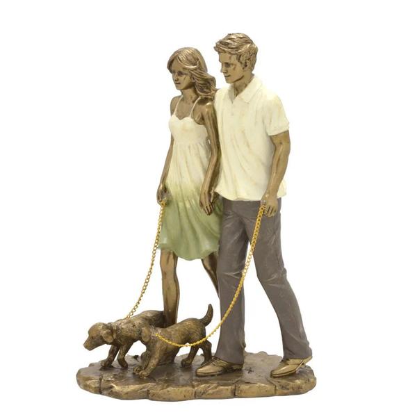 Imagem de Casal com pets decorativo 25cm