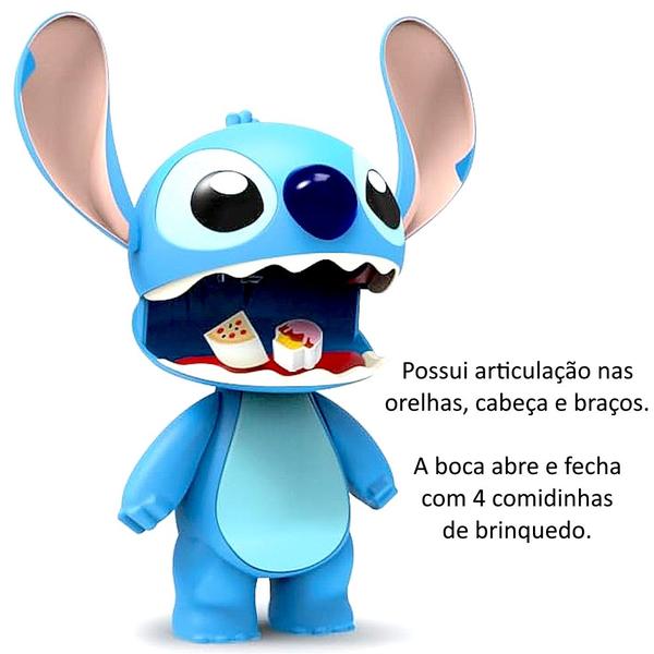 Imagem de Casal Stitch e Angel Braços Boca Orelhas Articulados Elka