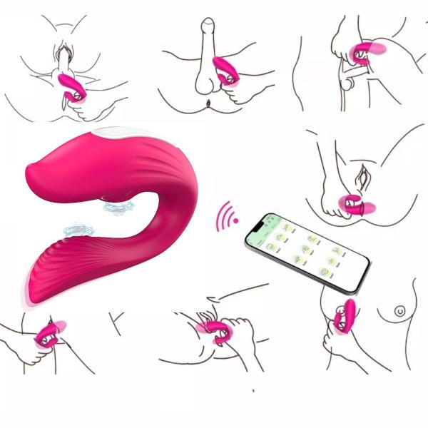 Imagem de Casal Tech - Vibrador de Casal Via Bluetooh e Aplicativo e Gel Tremilik Melancia