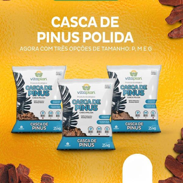 Imagem de Casca De Pinus Polida G (2,5Kg) Vitaplan