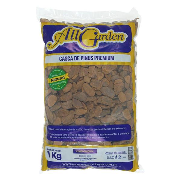 Imagem de Casca de Pinus Premium 1 Kilo -  ALL GARDEN