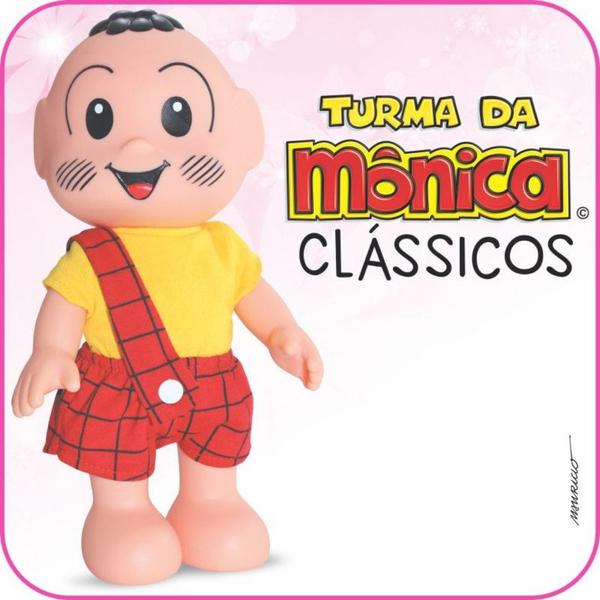 Imagem de Cascão Não Gosta de Tomar Banho Boneco Turma da Mônica 25cm