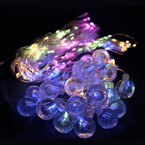 Imagem de Cascata 300 Micro Leds 8 Funções -  Chibrali - LED COLORIDO C/ FIO TRANSPARENTE