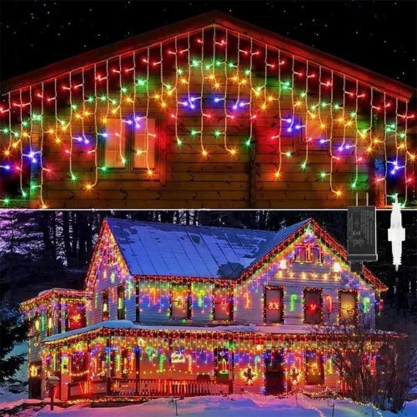 Imagem de Cascata 400 Led 10M Natal Branco Quente Frio Rgb 220/110 V