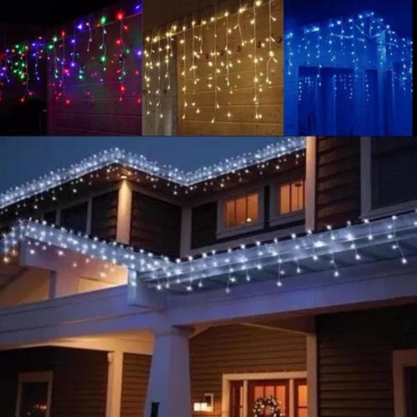 Imagem de Cascata 400 Led 10M Natal Branco Quente Frio Rgb 220/110 V