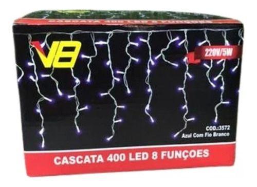 Imagem de Cascata 400 Led Comprimento 9,5m Colorido 8 Funções 220v