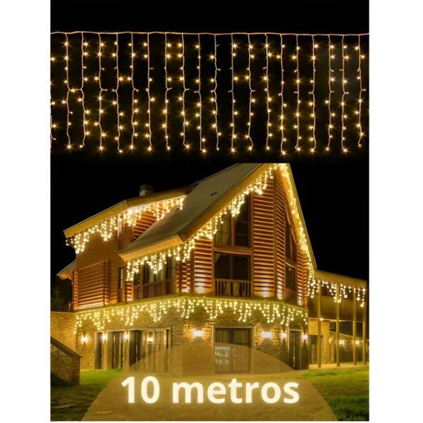 Imagem de Cascata 400 Led's Decoração Natal Festas 10m Fixo 110v/220v