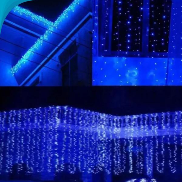 Imagem de Cascata de Luzes Natalinas que Transformam Sua Casa com Decoração Para Seu Natal