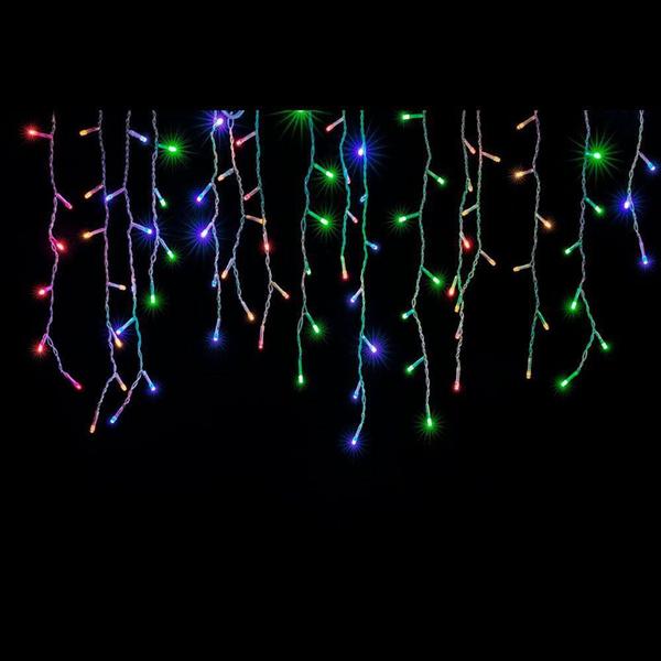 Imagem de Cascata de Natal 200 Leds Colorido 8 Funções 127v - Brilliant