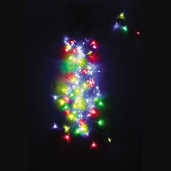 Imagem de Cascata Led 150 Leds Pisca 8 Funções Ou Fixa Cores Natal