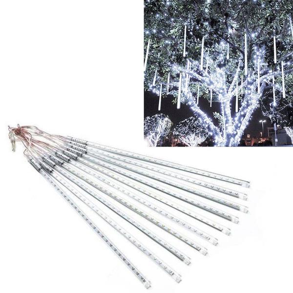 Imagem de Cascata Pisca Pisca Natal Snow Fall Chuva de Neve 8 Tubos Branco 320 Leds