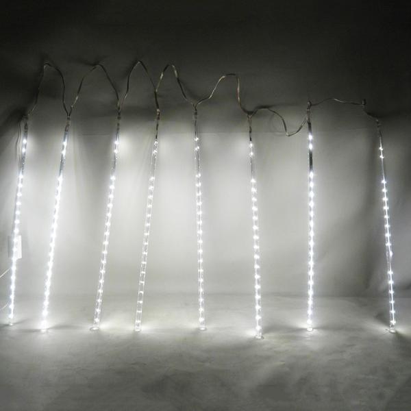 Imagem de Cascata Pisca Pisca Natal Snow Fall Chuva de Neve 8 Tubos Branco 320 Leds