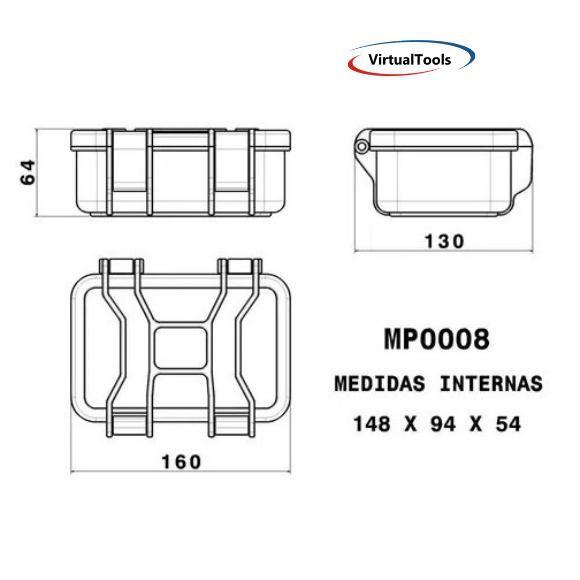 Imagem de Case 08 com espuma zl soluçoes para valvula 5.0 com acionador schrader