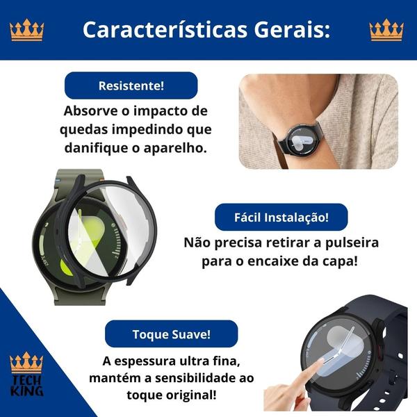 Imagem de Case 360 para Samsung Watch7 40mm - acrílico resistente