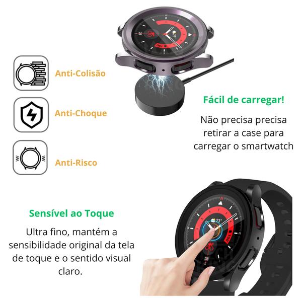 Imagem de Case 360 Silicone Tpu Proteção Para Galaxy Watch 5 Pro 45mm