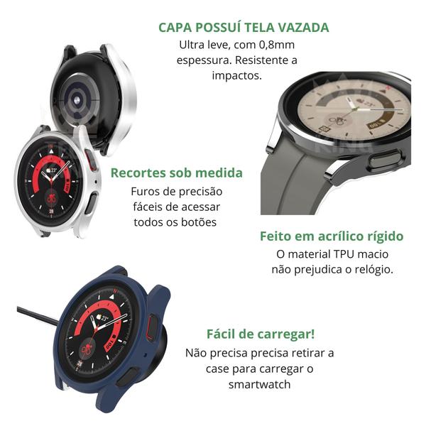 Imagem de Case Acrilica Durável Proteção Para Galaxy Watch5 Pro 45mm