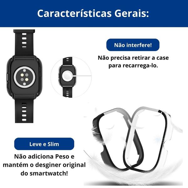 Imagem de Case acrilico com vidro para Smartwatch Watch 4