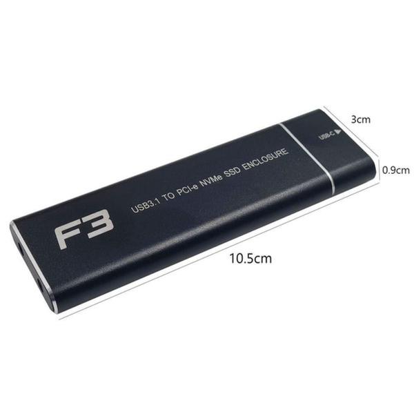 Imagem de Case Adaptador SSD M.2 NVME Para USB-C F3 - CS-ADP-NGFF/NVME