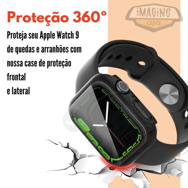 Imagem de Case Bumper Protetor com Vidro 9H para Applewatch Series 9