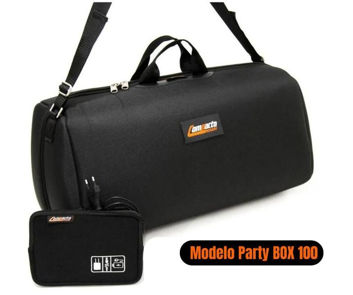 Imagem de Case Capa Bag Bolsa Estojo Compatível Com Partybox 100 A Prova Dagua Nfe