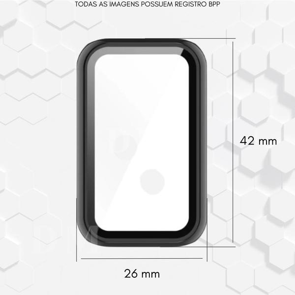 Imagem de Case Capa Bumper Proteção Vidro Tela Para Amazfit Band 7