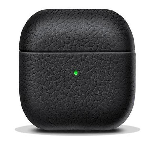 Imagem de Case Capa Capinha Couro Premium Compatível Com AirPods 3