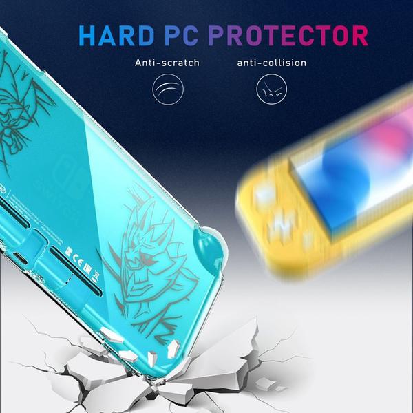 Imagem de Case Capa de Acrilico Cristal Protetora Pokemon Sword Shield Para Nintendo Switch Lite + Pelicula de Vidro