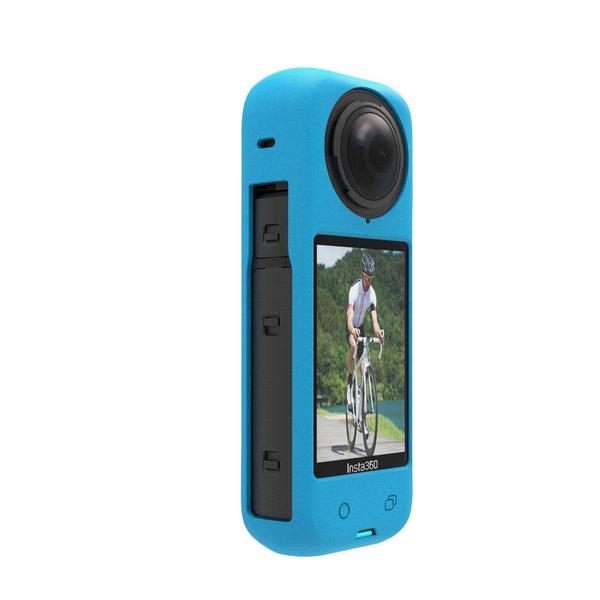 Imagem de Case Capa de Silicone para Câmera Insta360 X4 + Protetor de Lente