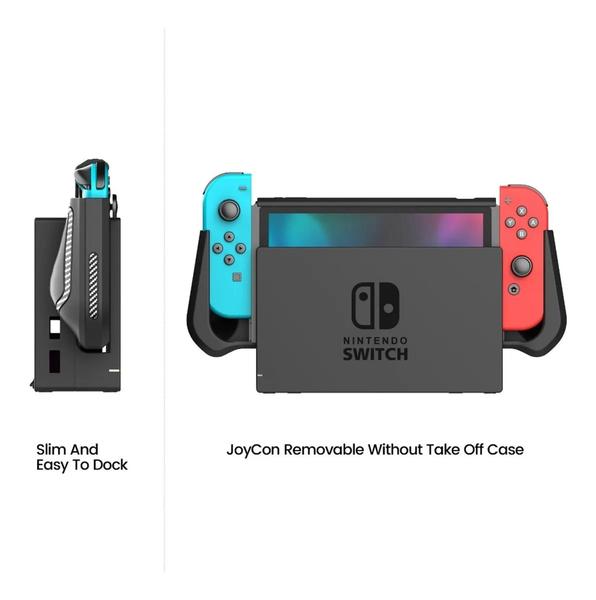 Imagem de Case Capa Shell Tpu Grip Ergonômico Analógico Joycon Compativel com Nintendo Switch Padrao