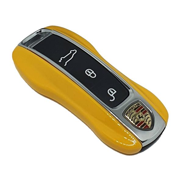 Imagem de Case Chave Porsche Lat Amarelo Panamera 911 Macan Taycan