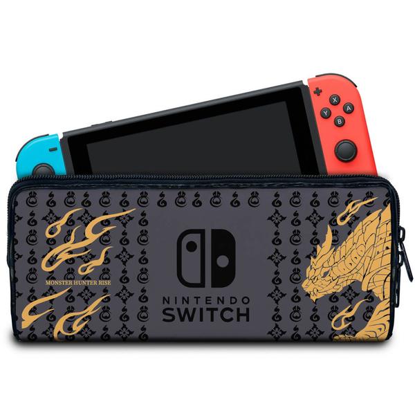 Imagem de Case Compatível Nintendo Switch Bolsa Estojo - Monster Hunter Rise