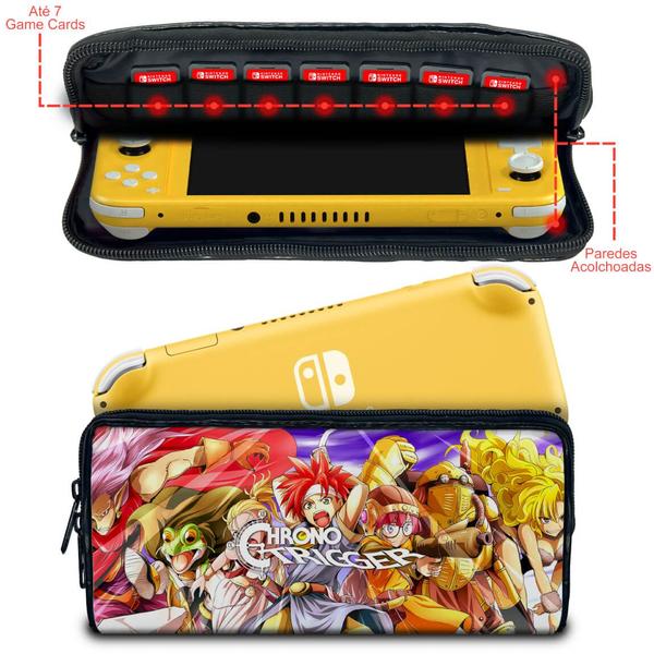 Imagem de Case Compatível Nintendo Switch Lite Bolsa Estojo - Chrono Trigger