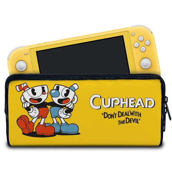 Imagem de Case Compatível Nintendo Switch Lite Bolsa Estojo - Cuphead