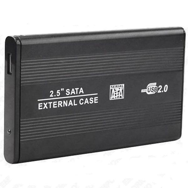 Imagem de Case De Gaveta Usb 2.0 Para Hdd 2.5" Sata Slim Externo