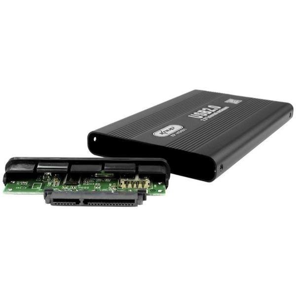 Imagem de Case De Gaveta Usb 2.0 Para Hdd 2.5" Sata Slim Externo