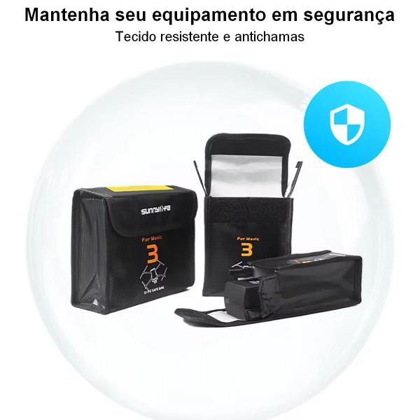 Imagem de Case de Proteção Antichamas para Bateria do Drone DJI Mavic 3