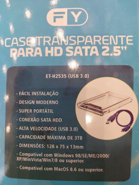 Imagem de Case Disco Rígido Hd Externo 2.5 Usb 3.0. - FY