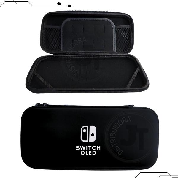 Imagem de Case Dura P/ Switch OLED Estojo Bolsa Capa Protetora Console Compatível Videogame Nintendo Capinha