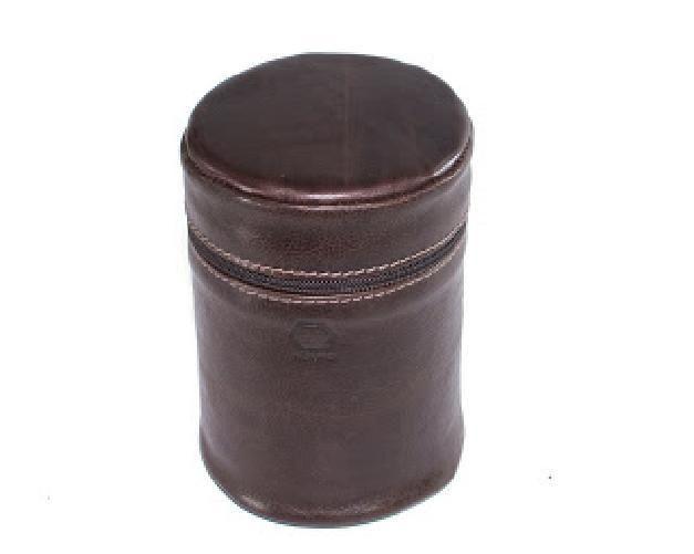 Case Em Couro Para Lentes Fotograficas Cor Café Pequeno - Photopro Imagem de Case Em Couro Para Lentes Fotograficas Cor Café Pequeno