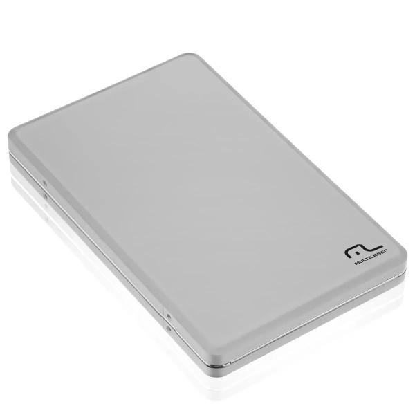 Imagem de Case Externa para HD 2.5' USB 2.0 SATA Prata Multilaser - GA030