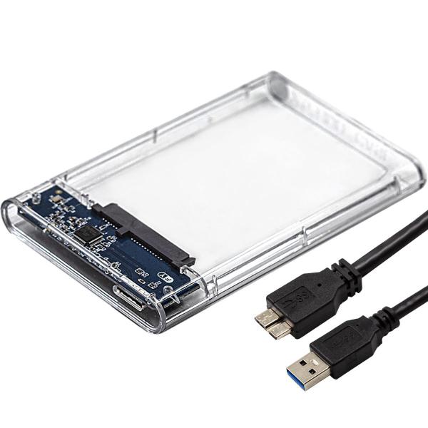 Imagem de Case Gaveta HD Sata Externo 2.5 Transparente USB 3.0 Console PC Computador 6gbps Haiz HZ-314