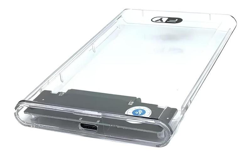 Imagem de Case Gaveta Hd Sata Externo 2.5 Usb Notebook Trasparente+ Nf