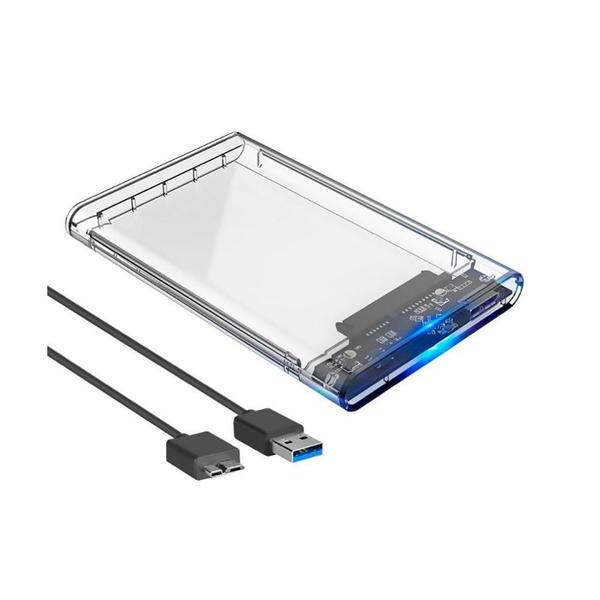 Imagem de Case HD Externo de 2,5" SATA para USB 3.0 Transparente