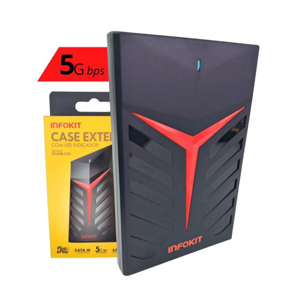 Imagem de Case Hd Externo Gamer Notebook Sata 2.5 Usb 3.0 Gaveta