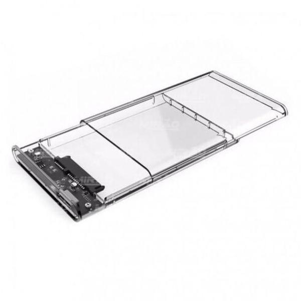 Imagem de Case Hd Ssd Externo Transparente Notebook Sata 2.5 Usb 3.0