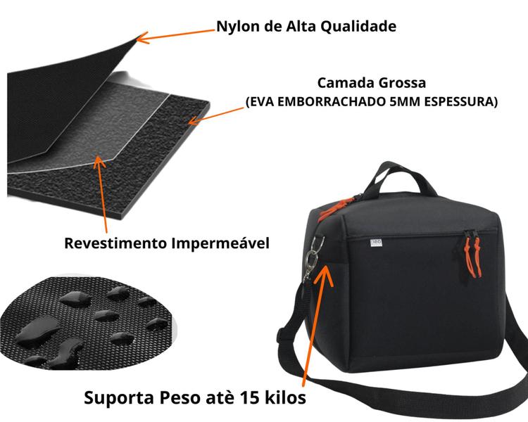 Imagem de Case Maleta Bolsa Compatível PartyBox Encore Essential 2 Preto Anti-Impacto