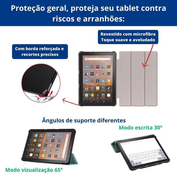 Imagem de Case material sintético Compatível com Amazon Fire Max 11