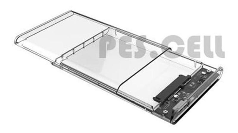 Imagem de Case Para Hd Externo Transparente Notebook 2.5 Usb 3.0 2