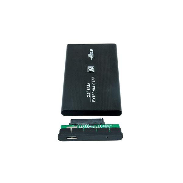 Imagem de Case Para Hd Notebook Sata 2,5 Exbom Usb 2.0 Preto